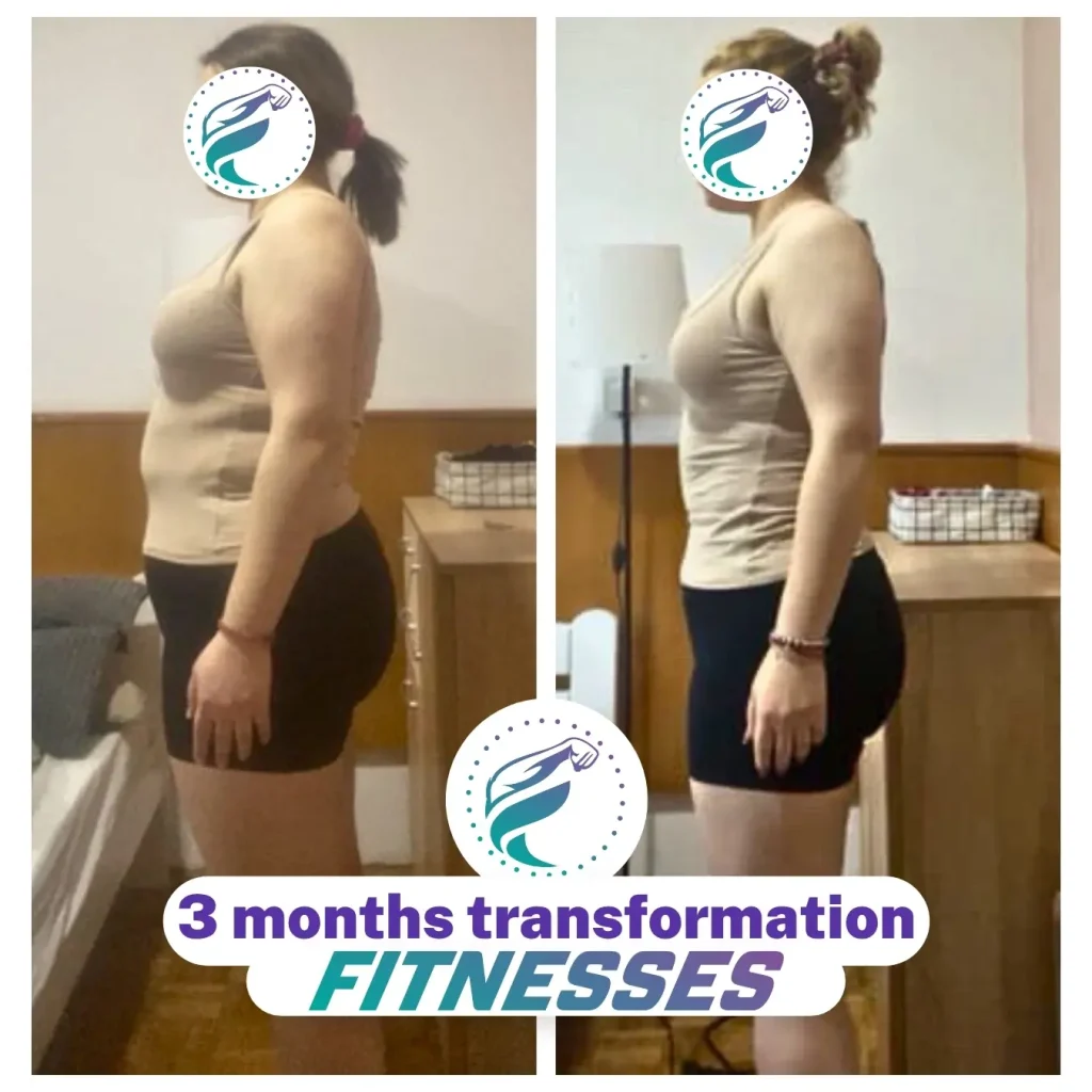 Fitnesses transformation woman 11kg weight loss